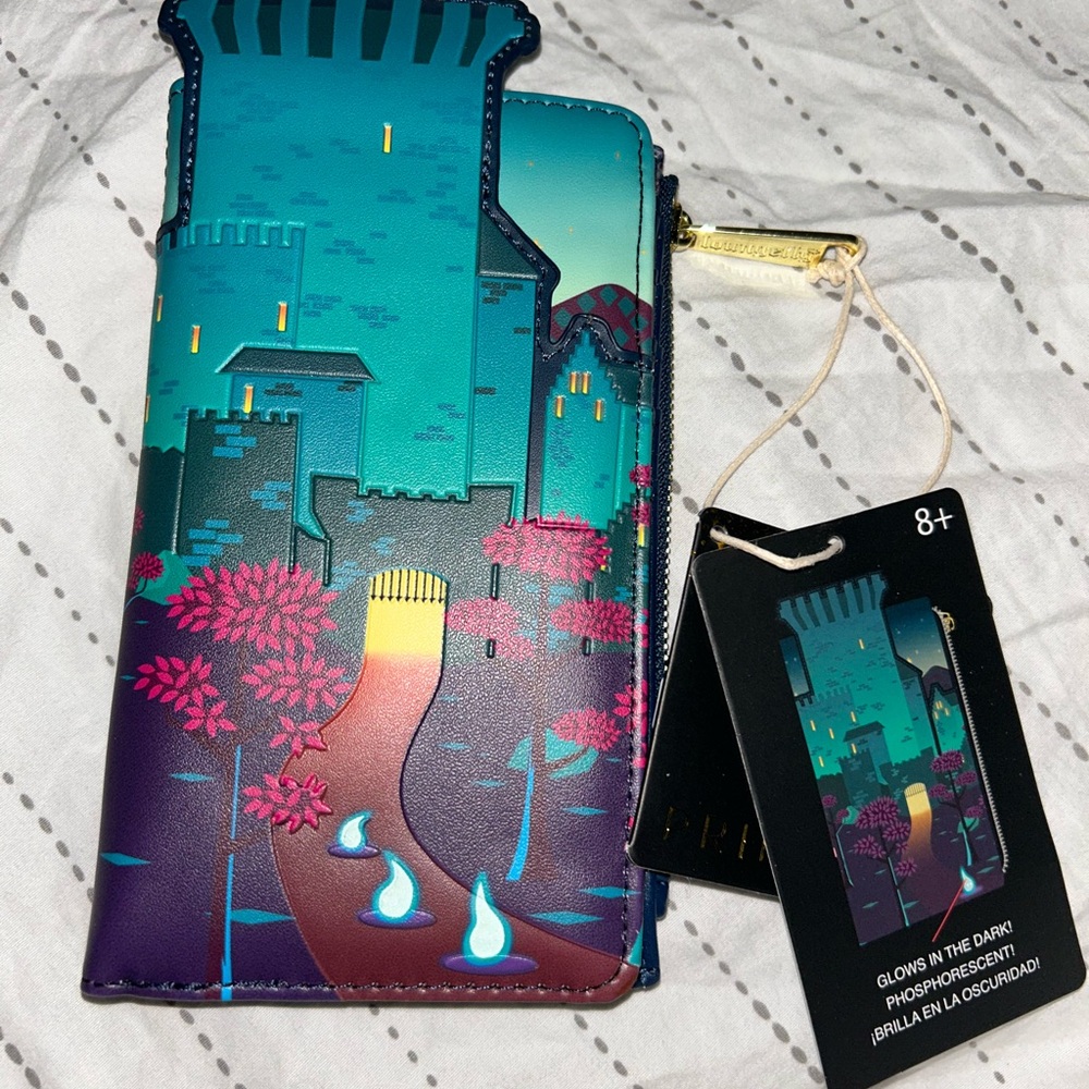 Loungefly Brave Glow-in-the-Dark Castle Wallet